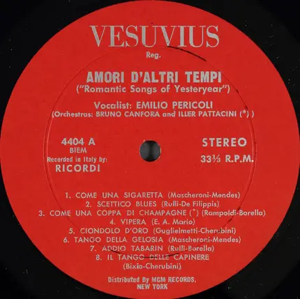 Emilio Pericoli - Amori D'altri Tempi