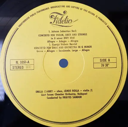 BAch / Händel / Vivaldi / Marcello - Baroque Oboe Concertos