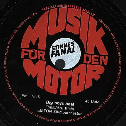 EMTON Studioorchester - Big Boys Beat