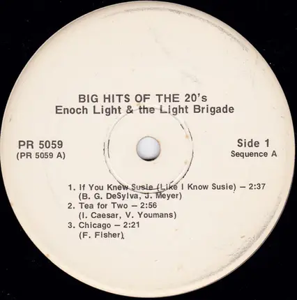 Enoch Light And The Light Brigade - Big Hits Of The 20's
