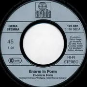 7inch Vinyl Single - Enorm In Form - Enorm In Form / Flieg Mit Den Wolken