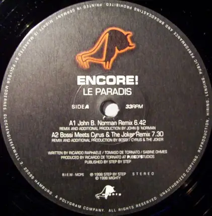 Encore! - Le Paradis