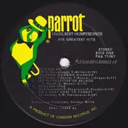 LP - Engelbert Humperdinck - His Greatest Hits - AL