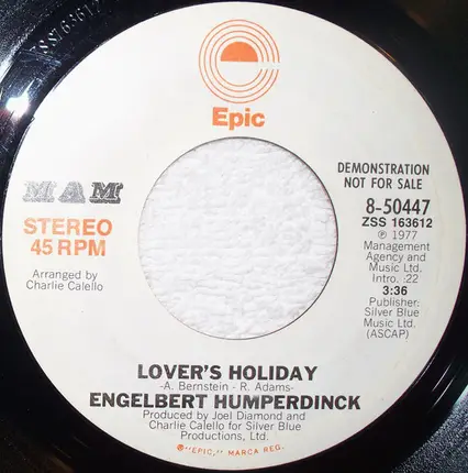 Engelbert Humperdinck - Lover's Holiday