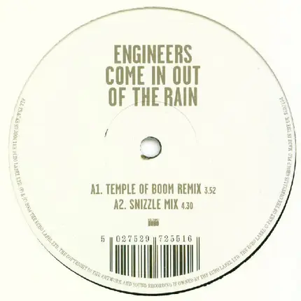 Engineers - Come In Out Of The Rain