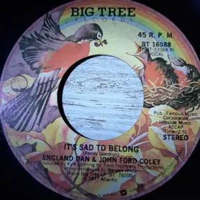 England Dan & John Ford Coley - It's Sad To Belong / The Time Has Come