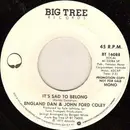 7inch Vinyl Single - England Dan & John Ford Coley - It's Sad To Belong