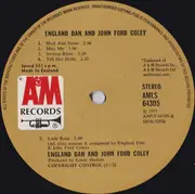 LP - England Dan & John Ford Coley - England Dan & John Ford Coley