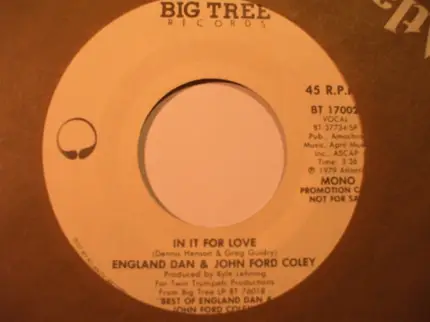 England Dan & John Ford Coley - In It For Love