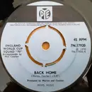 7inch Vinyl Single - England World Cup Squad '70' - Back Home - Push-out Centre