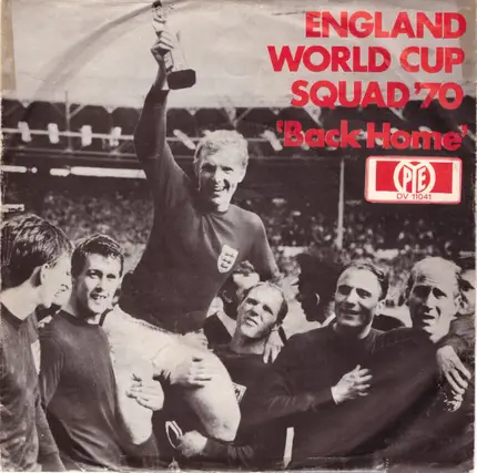 England World Cup Squad "70" - Back Home