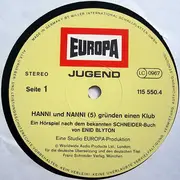 LP - Hanni Und Nanni - Folge 5: Gründen Einen Klub