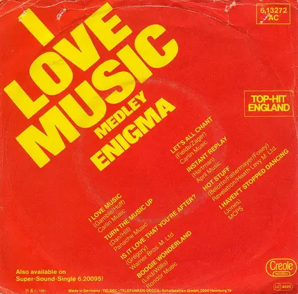 Enigma - I Love Music Medley