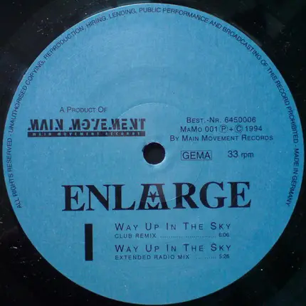 Enlarge - Way Up In The Sky