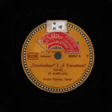Enrico Caruso / Verdi - Troubadour / Rigoletto