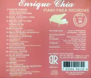 CD - Enrique Chia - Piano Para Recordar Vol. 10