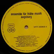 LP - Ensemble Für Frühe Musik Augsburg - ensemble für frühe musik augsburg - + Booklet