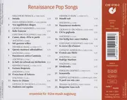 CD - Franck / Heselloher / Mainerio a.o. - Renaissance Pop Songs