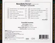 CD - Ensemble Incantato , Mona Spägele , Hubert Hoffmann , Matthias Müller-Mohr , Detlef Bratschke , Ben - Madrigali e canzonette