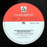 LP - Ensemble Instrumental National Du Mali - Première Anthologie De La Musique Malienne 4 - Mono