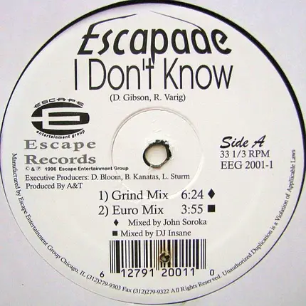 Escapade - I Don't Know