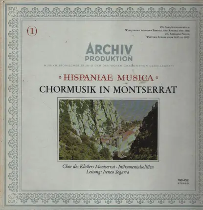 Escolania & Capella De Música Montserrat - "Hispaniae Musica" - Chormusik In Montserrat