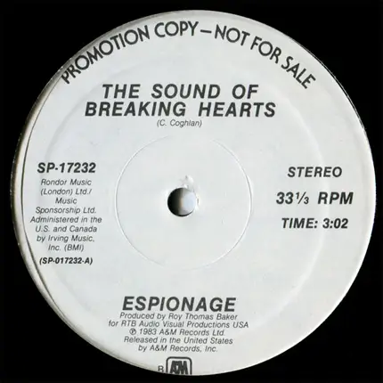 Espionage - The Sound Of Breaking Hearts