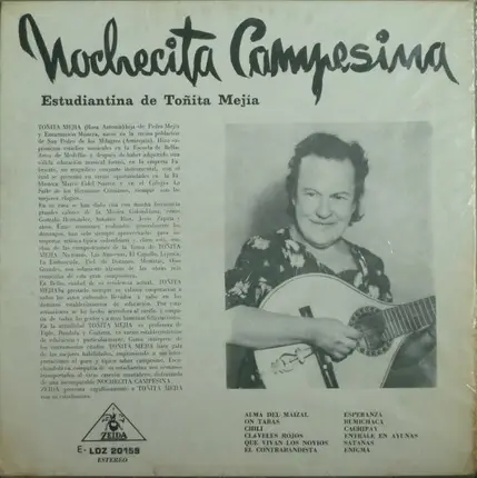 Estudiantina De Toñita Mejia - Nochecita Campesina