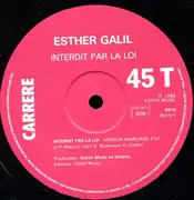 12inch Vinyl Single - Esther Galil - Interdit Par La Loi