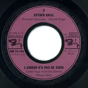 7inch Vinyl Single - Esther Galil - Les Fusils / L'amour N'a Pas De Signe