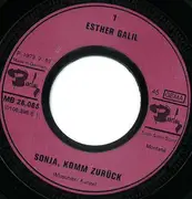 7inch Vinyl Single - Esther Galil - Sonja, Komm Zurück