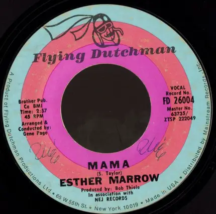 Esther Marrow - He Don't Appreciate It / Mama