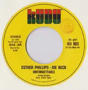 7inch Vinyl Single - Esther Phillips With Joe Beck - Unforgettable / Fever