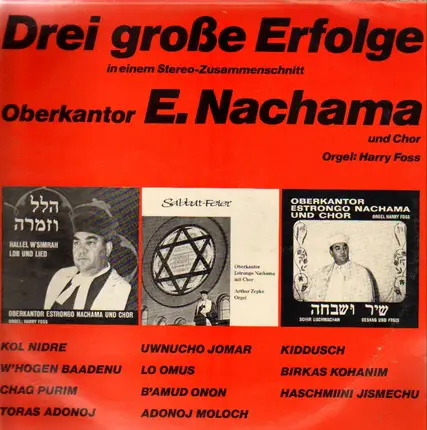 Estrongo Nachama - Drei Grosse Erfolge In Einem Stereo-Zusammenschnitt