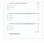 CD - Epoca Barocca , Christoph Schaffrath - Six Sonatas
