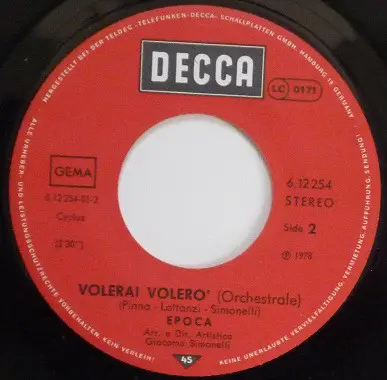 Epoca - Volerai Volero'
