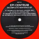 12inch Vinyl Single - Epi Centrum - Incomplete Sentence EP - EP, Orange Transparent Vinyl