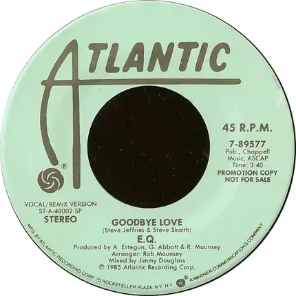 EQ - Goodbye Love