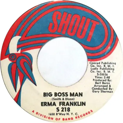 Erma Franklin - Big Boss Man / Don't Catch The Dog's Bone