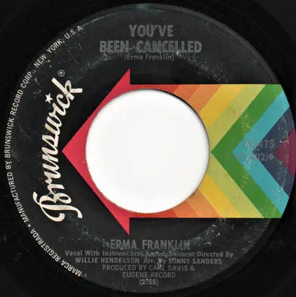 Erma Franklin - Saving My Love For You / You've Been Cancelled