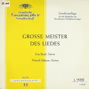 10'' - Schubert / Beethoven - Grosse Meister Des Liedes - Tulip rim / Mono