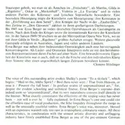 CD - Erna Berger - Lebendige Vergangenheit - Erna Berger II - Mono