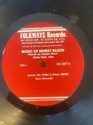 LP - Ernest Bloch , Hyman Bress , Charles Reiner - Violin Works Of Ernest Bloch - Mono, Insert Incl.