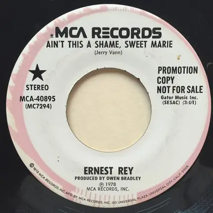 Ernest Rey - Ain't This A Shame, Sweet Maria