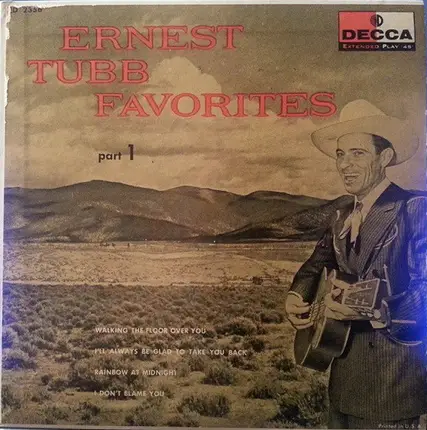 Ernest Tubb - Ernest Tubb Favorites Part 1