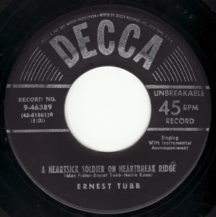 Ernest Tubb - Missing In Action