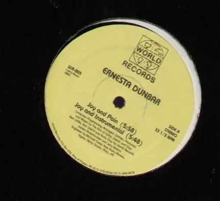 Ernesta Dunbar - Joy and Pain / Instrumental / Bub / Accapella