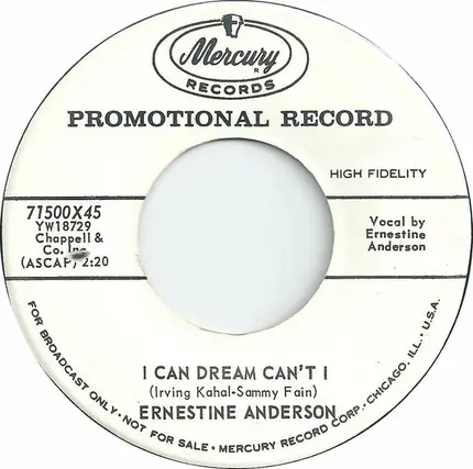 Ernestine Anderson - I Can Dream Can't I