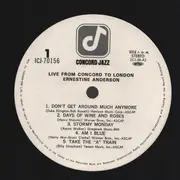LP - Ernestine Anderson - Live From Concord To London - +OBI, Insert