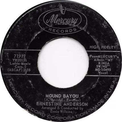 Ernestine Anderson - See See Rider / Mound Bayou
